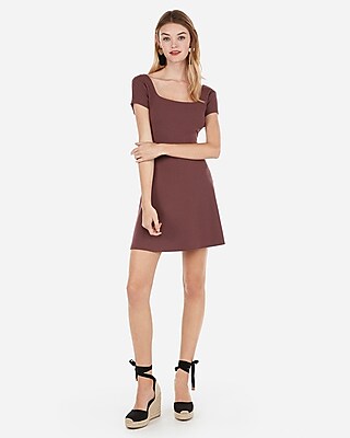 White Chest Cross Mini Dress